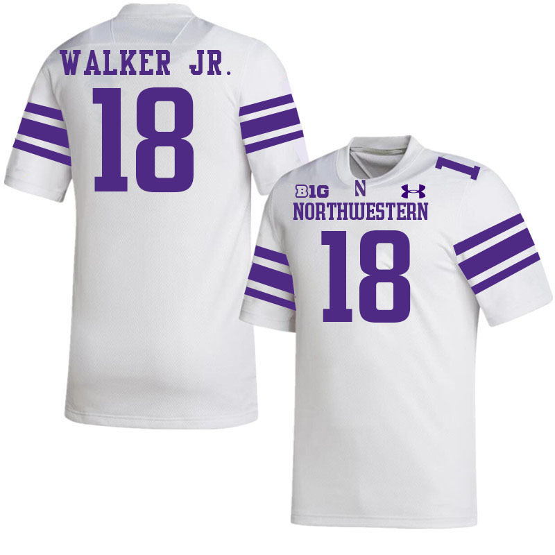 Northwestern Wildcats #18 Anthony Walker Jr. College Football Jerseys Stitched-White